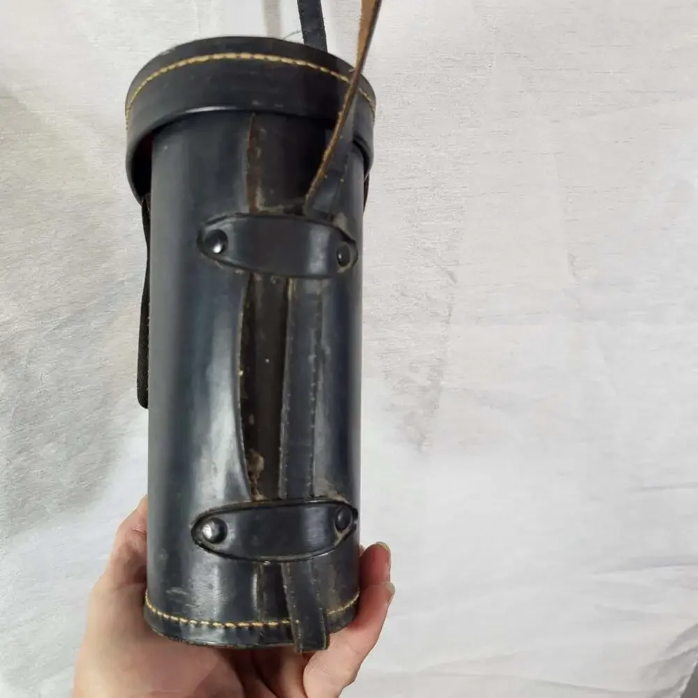 Vintage Crown 7x50 Binoculars Hard Leather Case